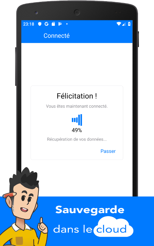 Synchronisation multi-appareil, Alfred gestion de stock