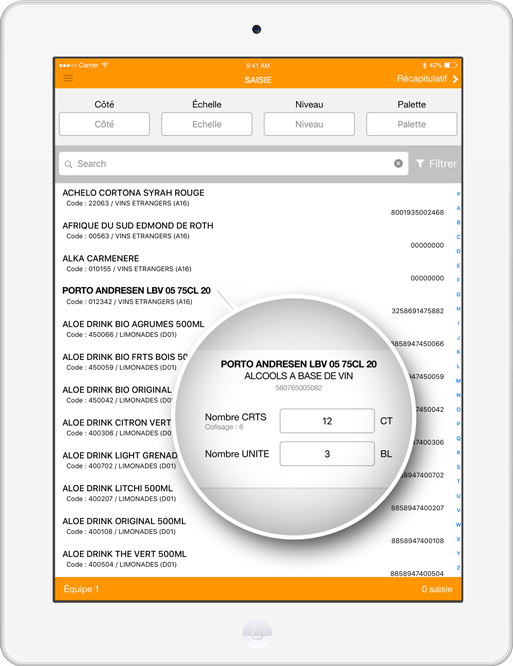 Inventory your products clearly and efficiently